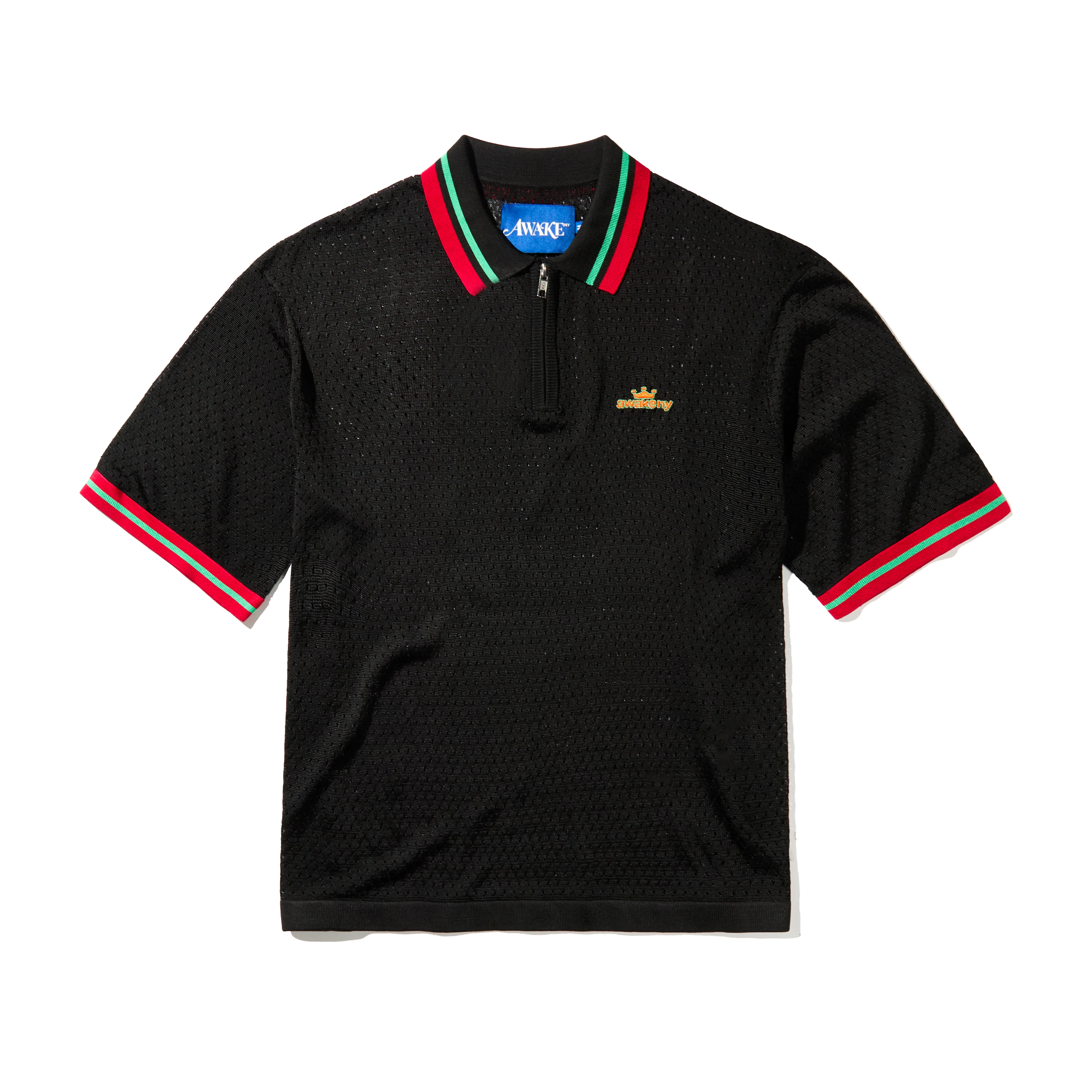 Mesh Zip Polo