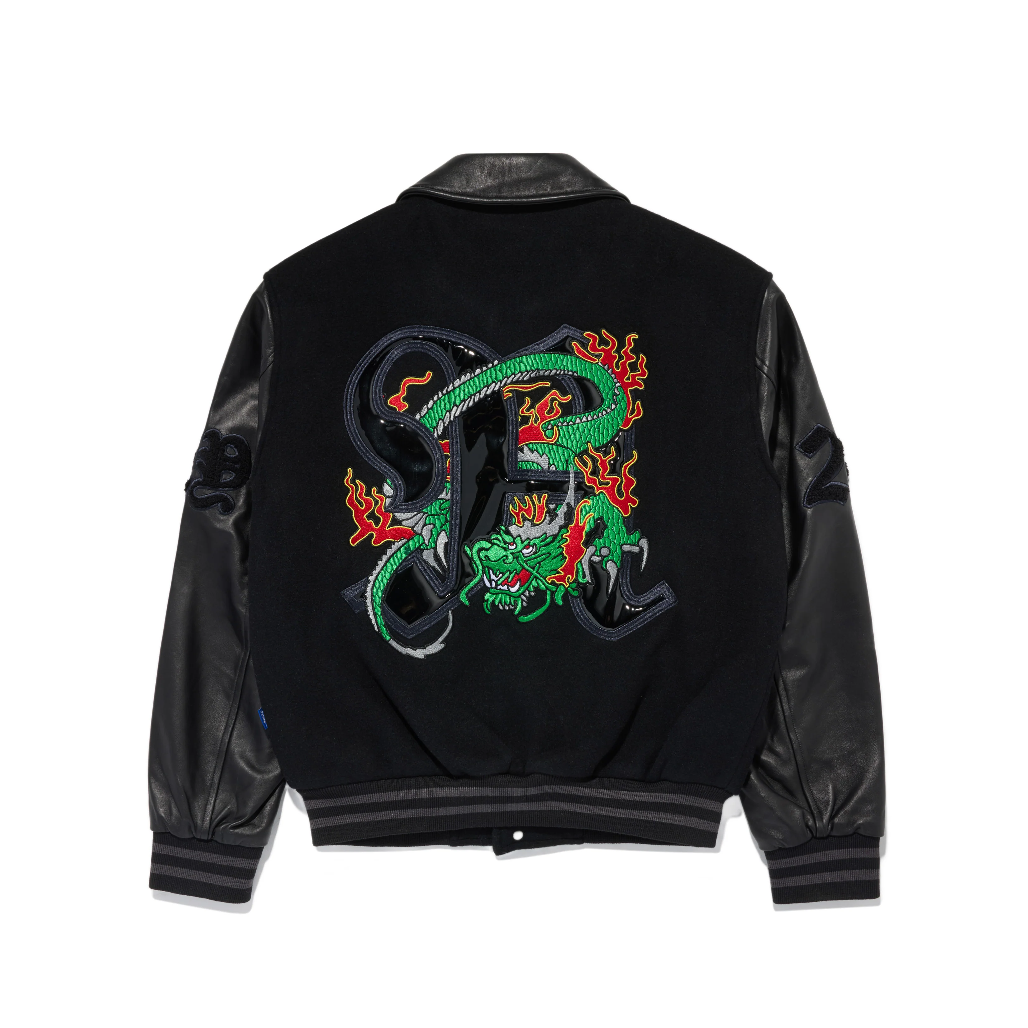 Dragon Embroidered Varsity Jacket - Image 2
